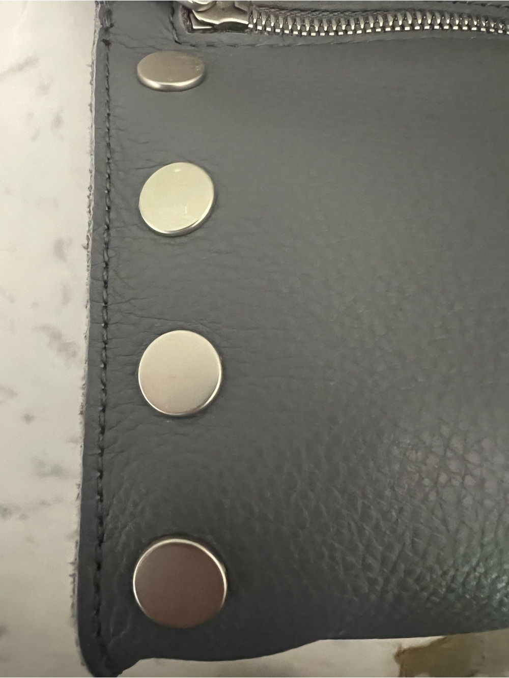 Hammitt Tony Small Crossbody Pewter Leather Brushed Silver - Picture 3 of 11
